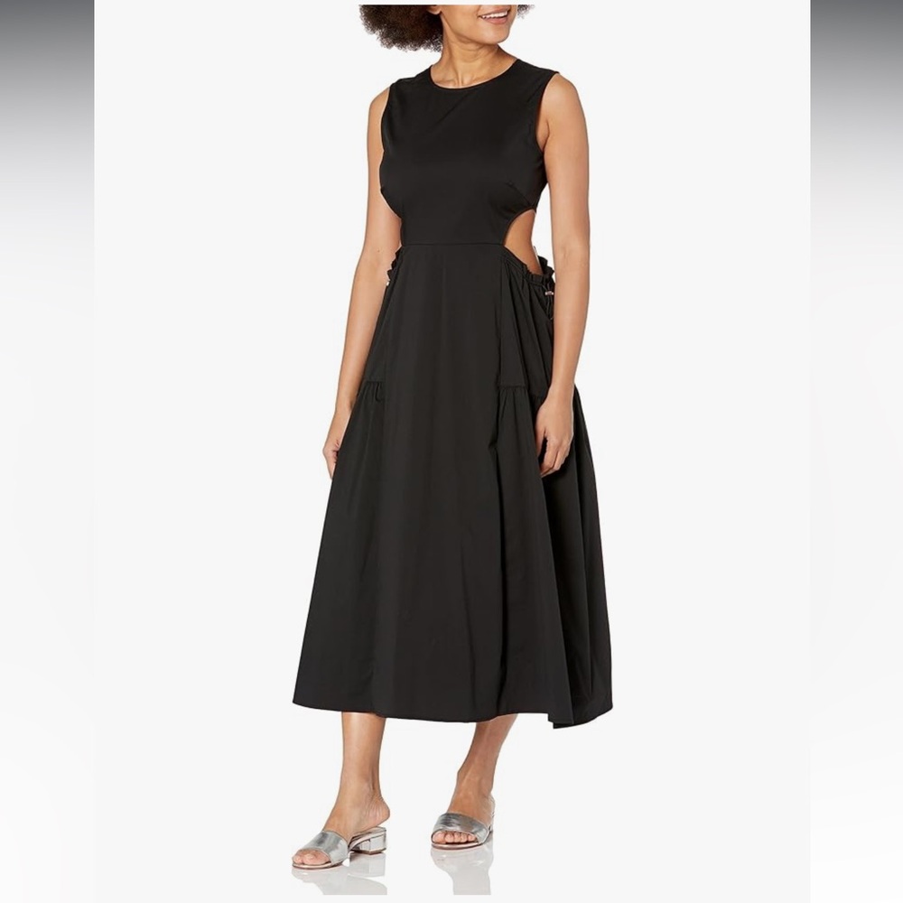 Moon River Side Cut Out Sleeveless Dress